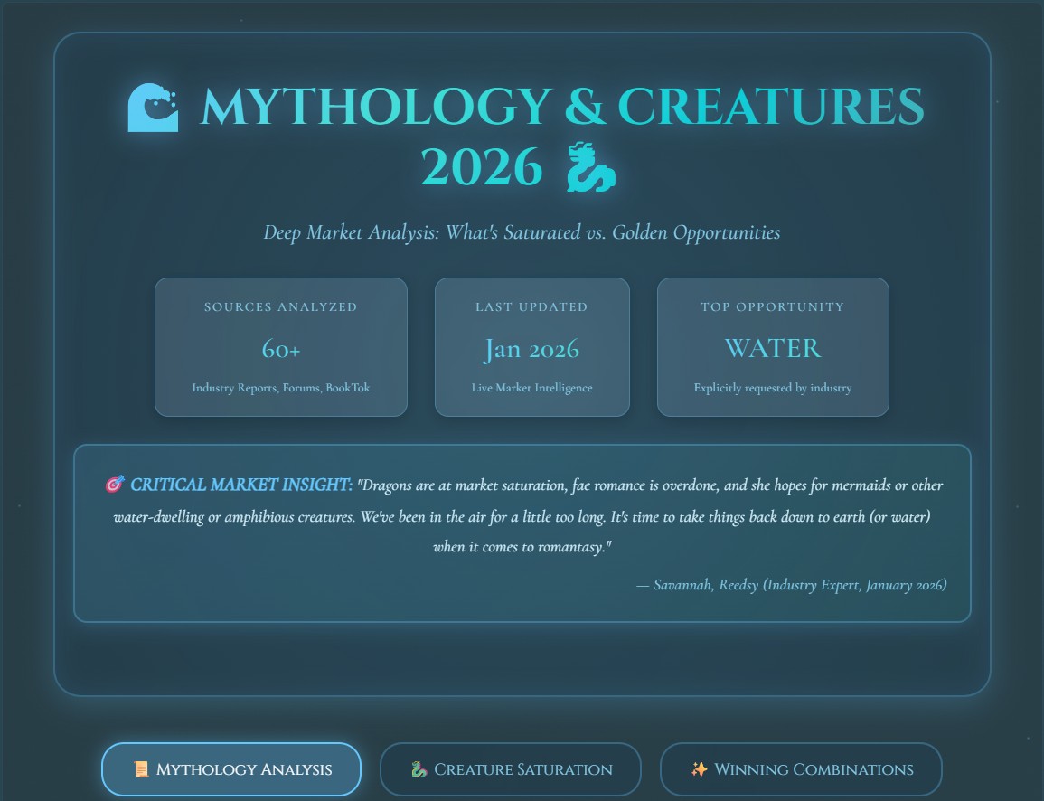 Mythology and Creature Ins and Out for 2026